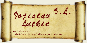 Vojislav Lutkić vizit kartica